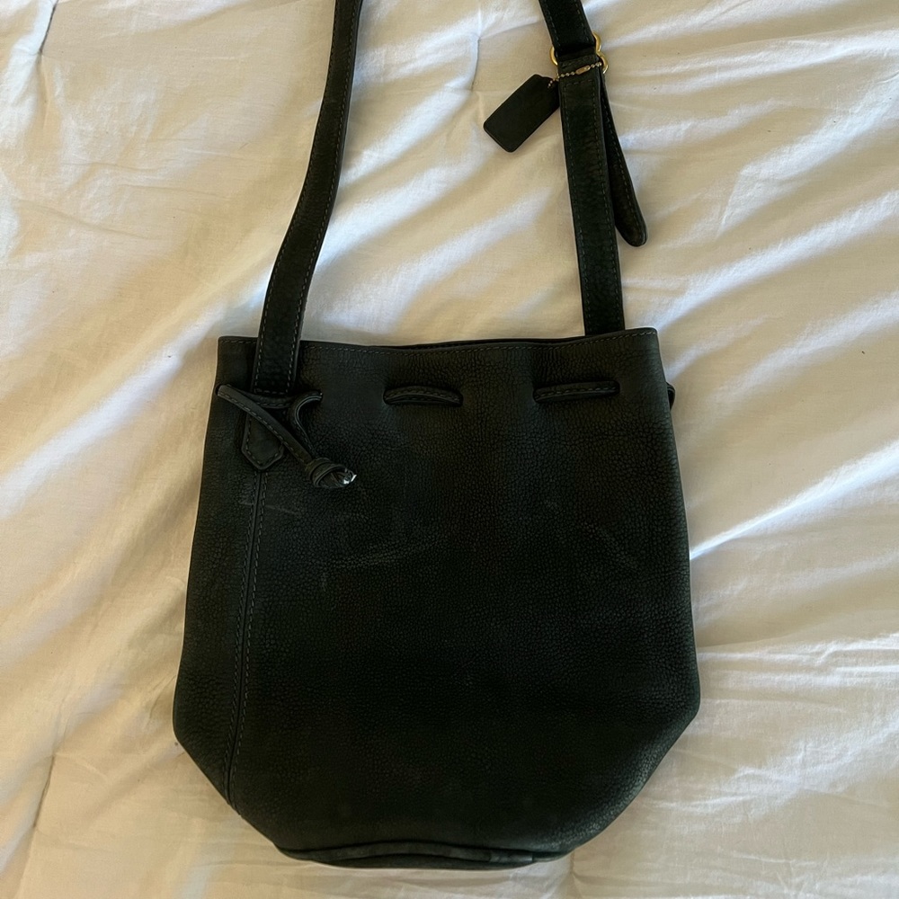 Coach Bucket Bag - suede